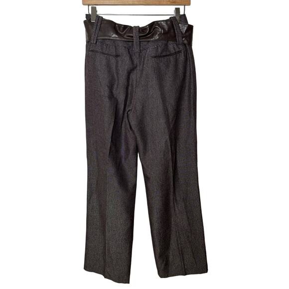 Larry Levine Brown Wide Leg Trouser Pants Womens 6 Office Siren Career Work - Picture 7 of 12